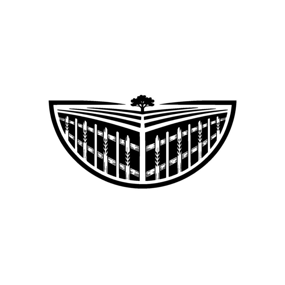 Rustic Farm Emblem Heritage, Growth, and Tradition, Agriculture vector