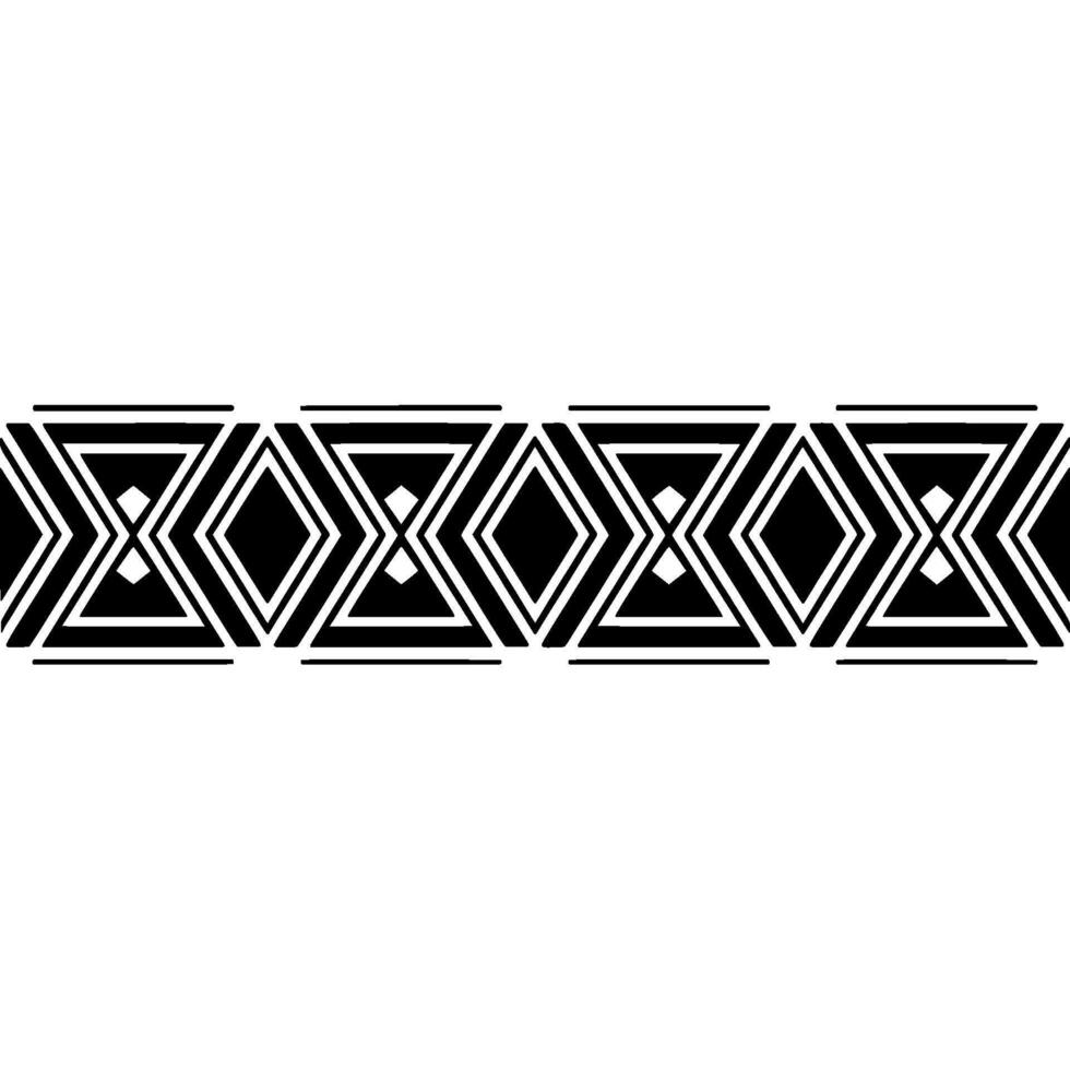 Geometric Deco Border, Minimalist Pattern, Vintage vector