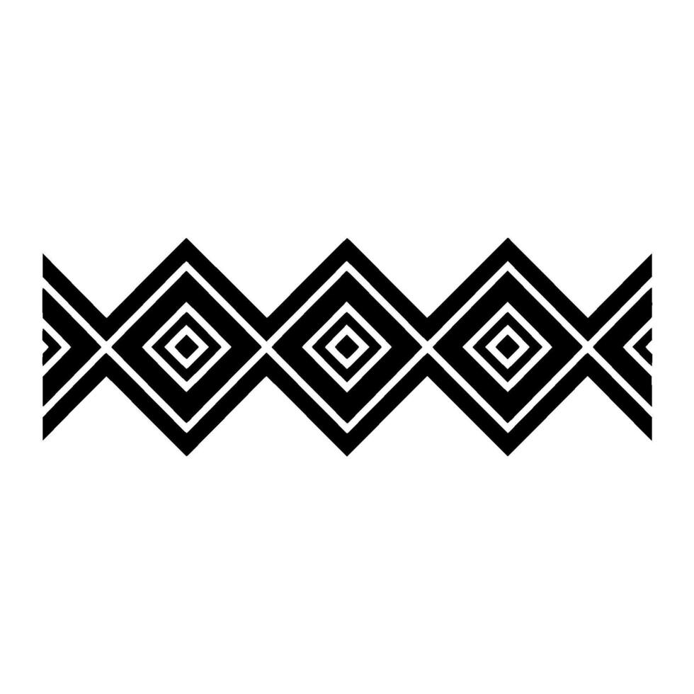 Geometric Diamond Border, Minimalist Pattern, Modern, Diamonds vector