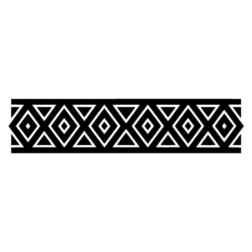 Geometric Tribal Border, Minimalist - Minimalism vector