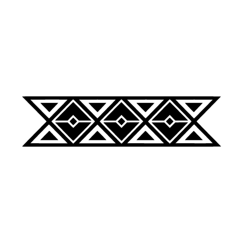 Geometric Tribal Border, Minimalist, Background vector