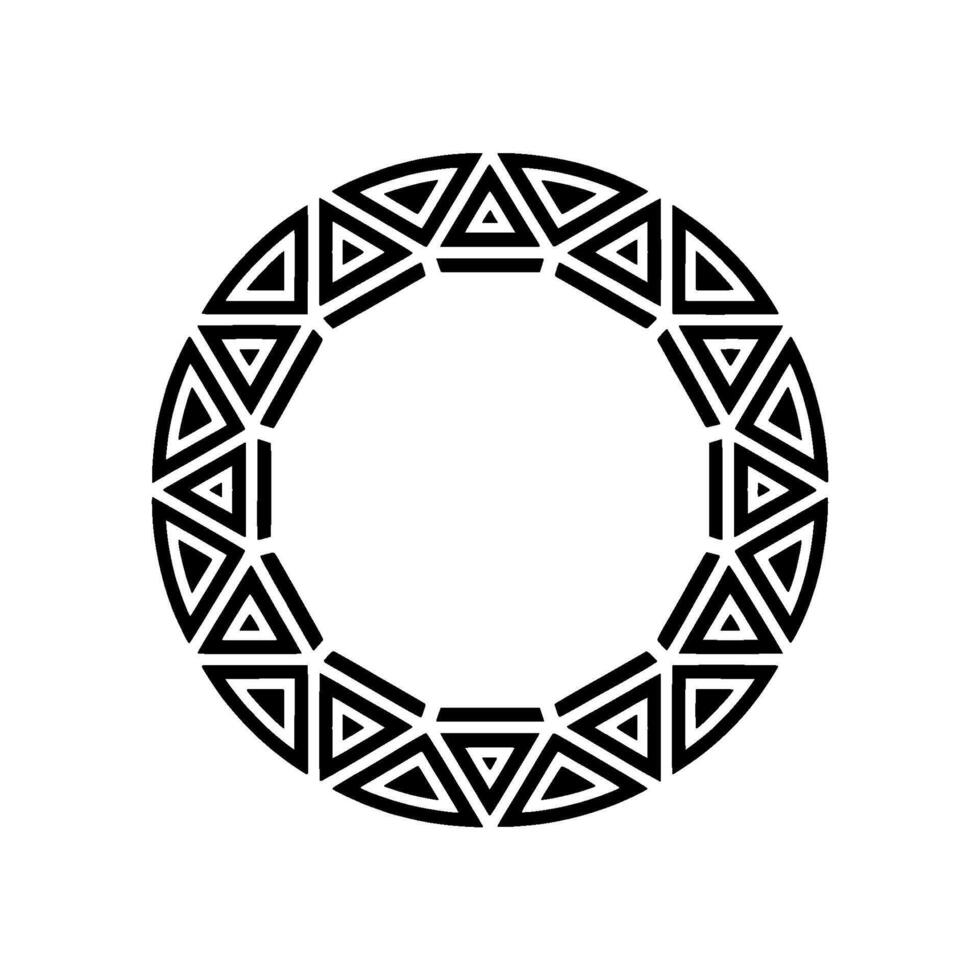 Geometric Circle Pattern, Minimalist , Abstract Ornament vector