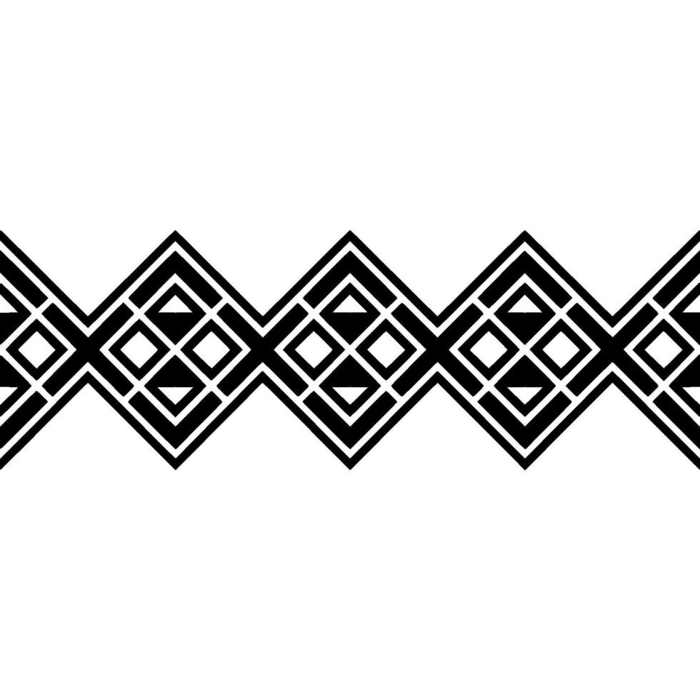 Geometric Zigzag Border, Art Deco Pattern vector