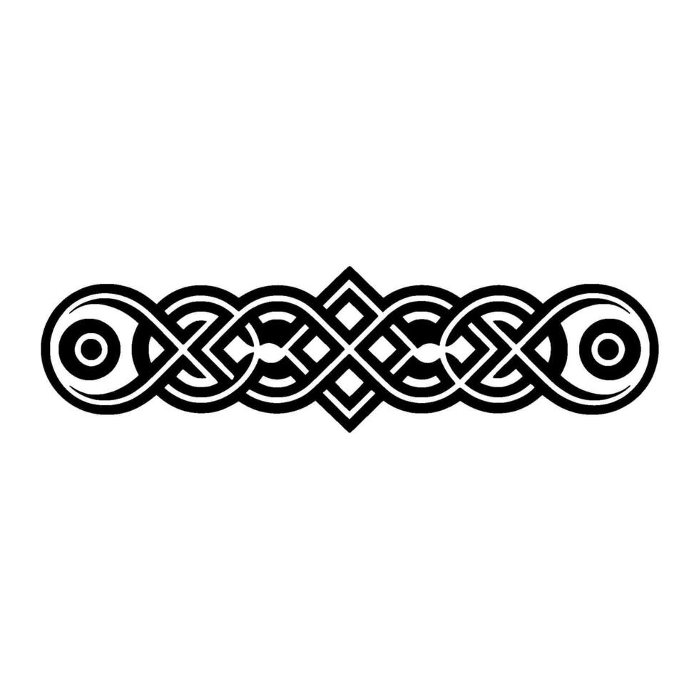 Intricate Celtic Knot Border, Vintage , Symbolic Ornamentation vector