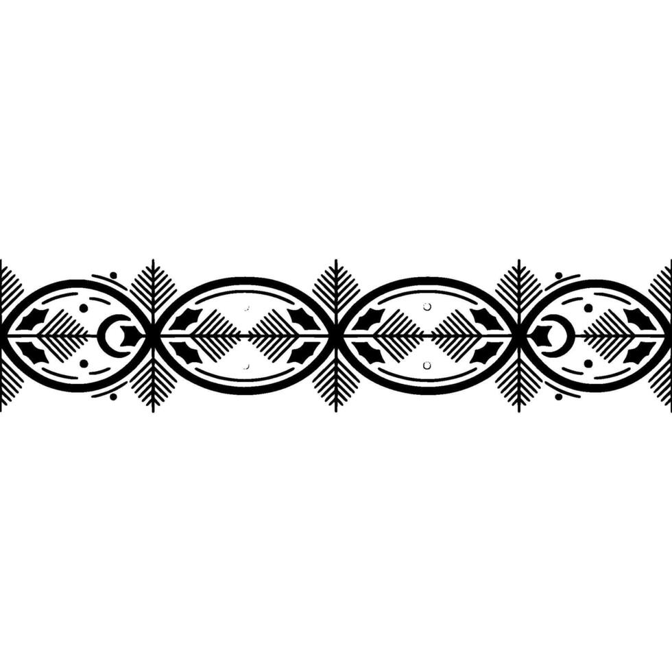 Elegant Winter Border, Minimalist Festive vector