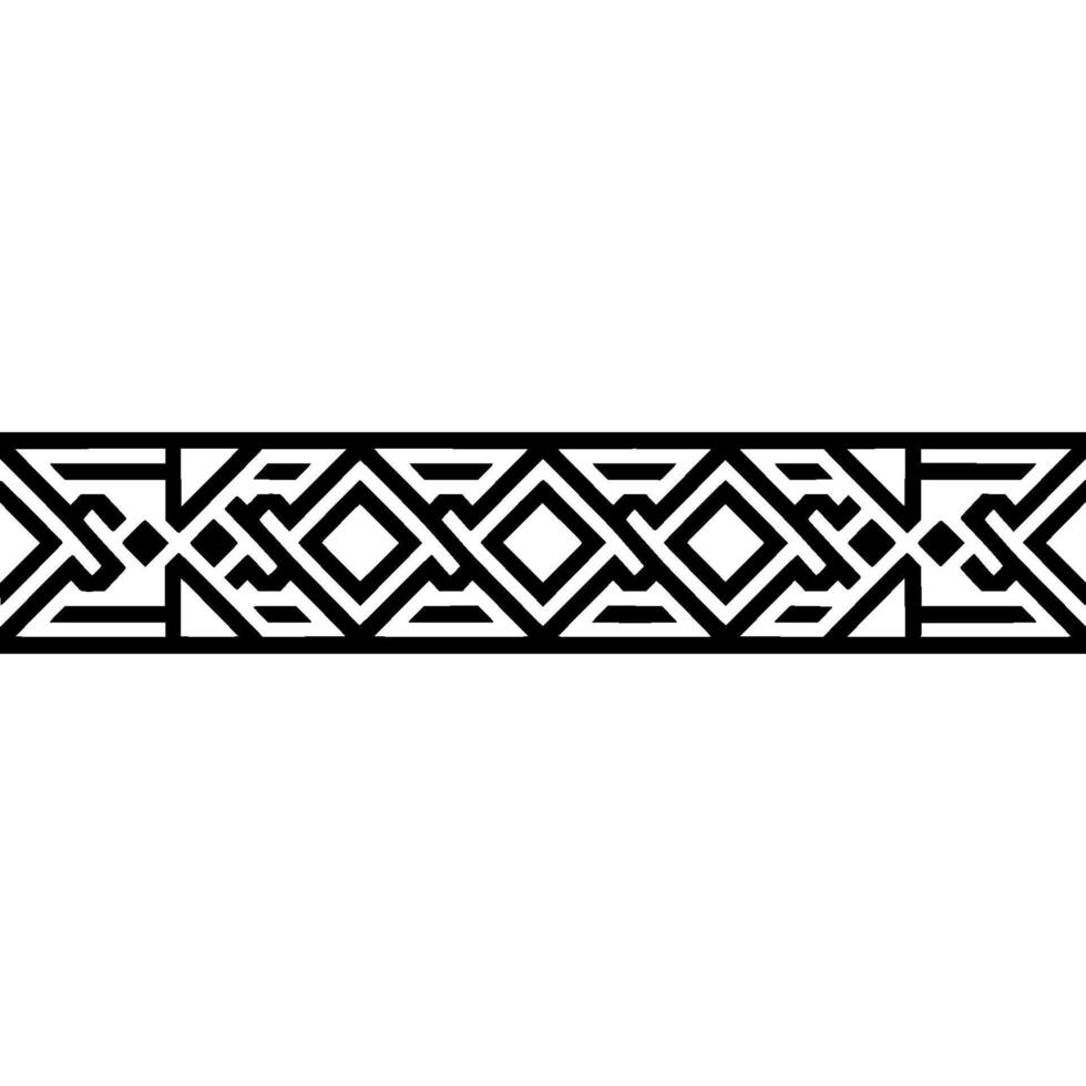 Geometric Border, Intricate Pattern, Modern vector