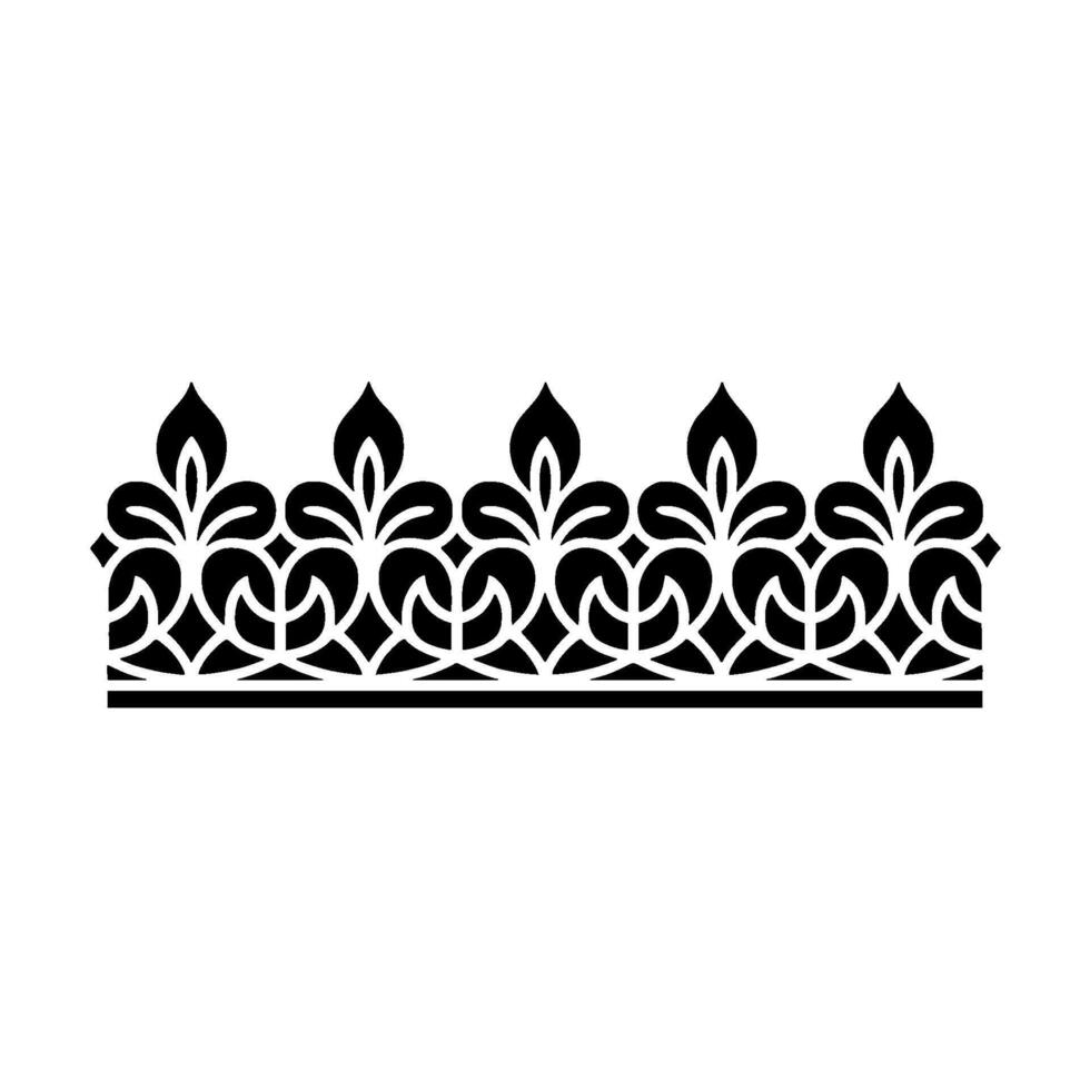 Intricate Floral Border, Elegant Ornamentation, Decorative vector