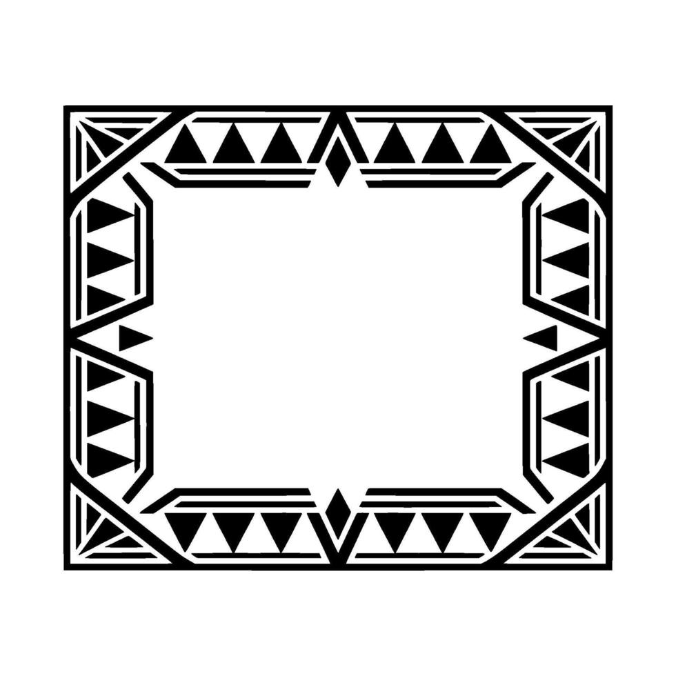 Geometric Radiance Art Deco Frame with Sunburst vector