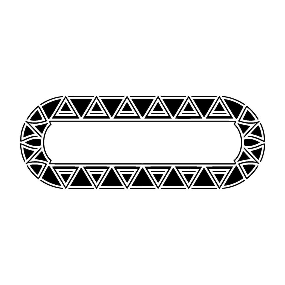 Geometric Oval Frame, Art Deco Style vector
