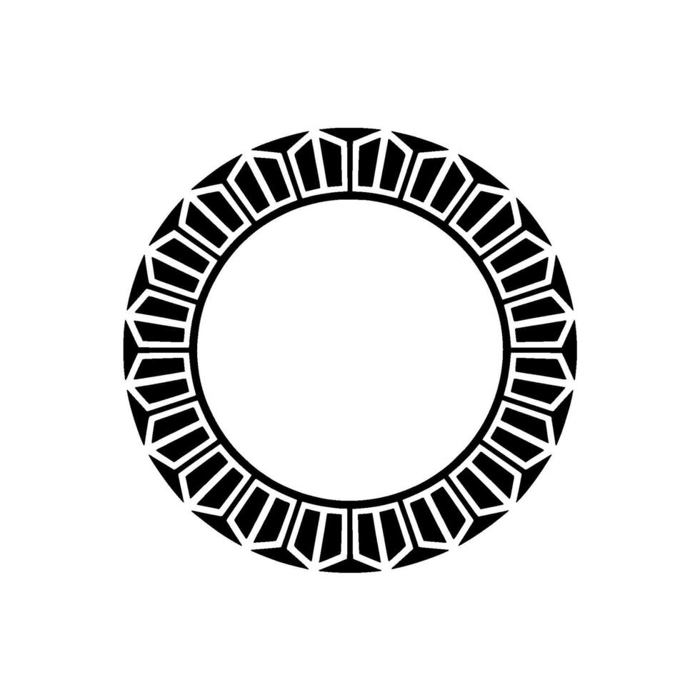 Geometric Circle Frame, Minimalist , Modern Emblem vector
