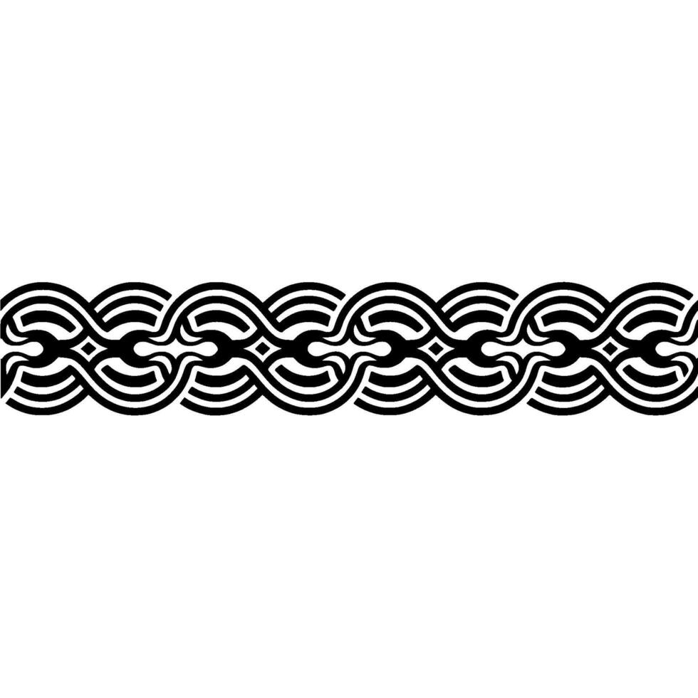 Intricate Celtic Knot Border, Elegant, Pattern vector