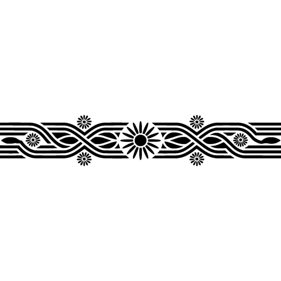 Intricate Celtic Border, Vintage Decorative Element, Ornament vector