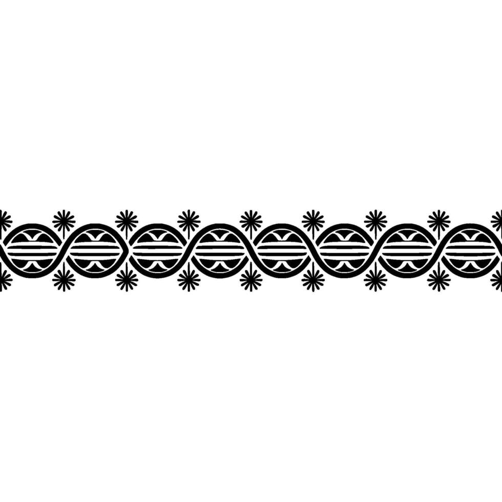 Geometric DNA Border, Minimalist Pattern, Subtle Glow vector