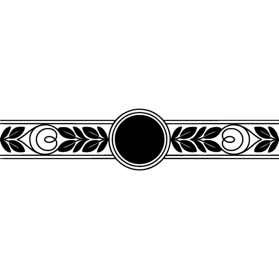 Elegant Vintage Border, Decorative Element, Classical Motif vector