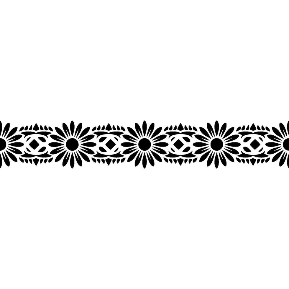 Intricate Floral Border, Geometric , Minimalist Aesthetic vector