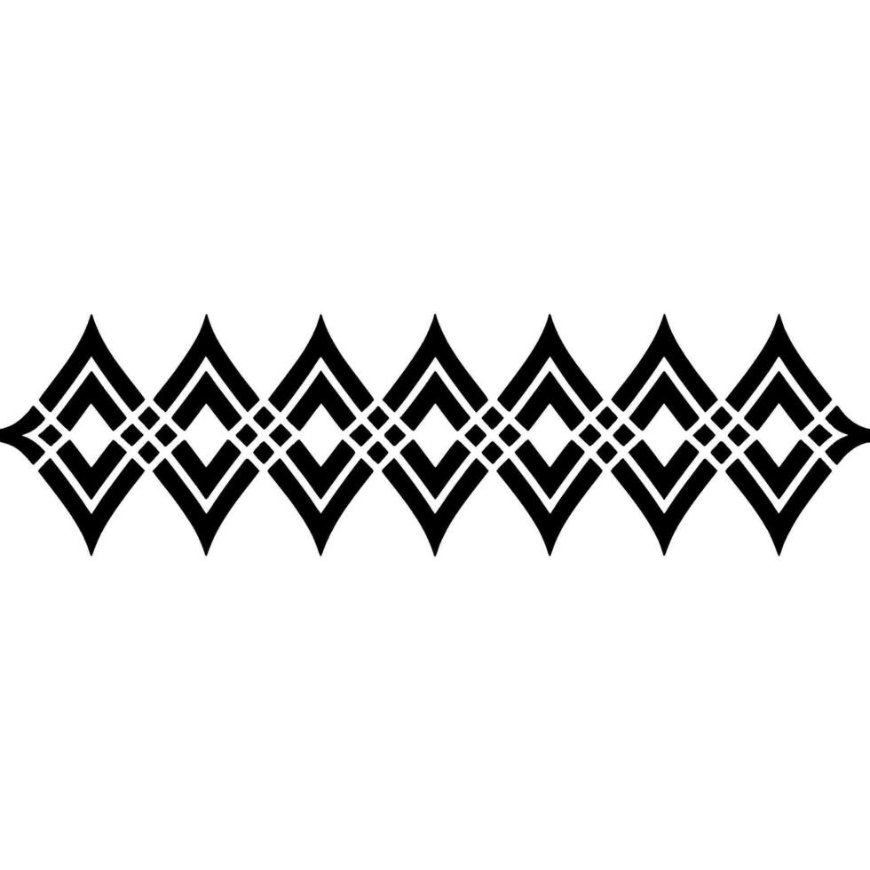 Geometric Diamond Border, Minimalist , Elegant Accent vector