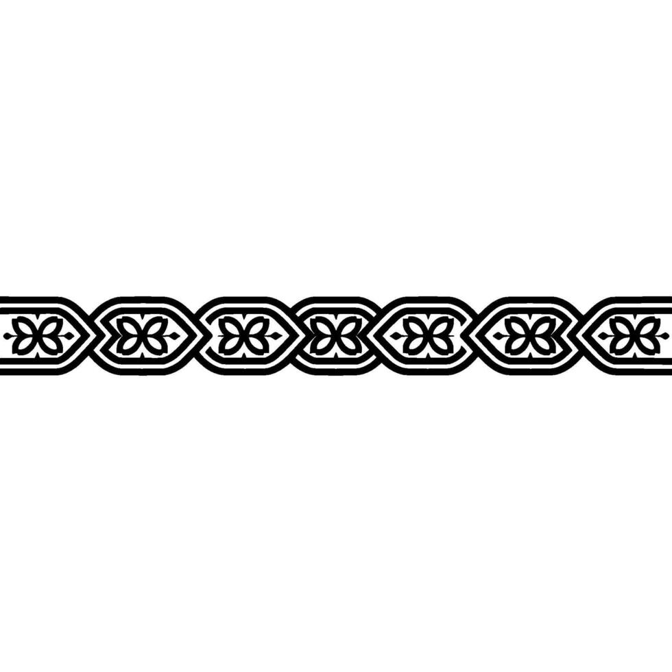Intricate Celtic Border, Elegant Ornamentation, Vintage - Pattern vector