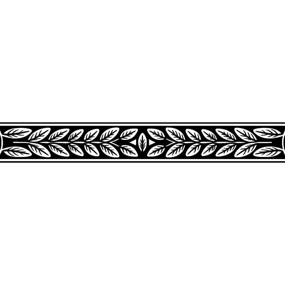 Elegant Laurel Wreath Border, Vintage Style vector