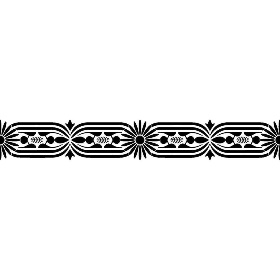 Art Deco Border Geometric Ornamentation, Vintage Elegance vector