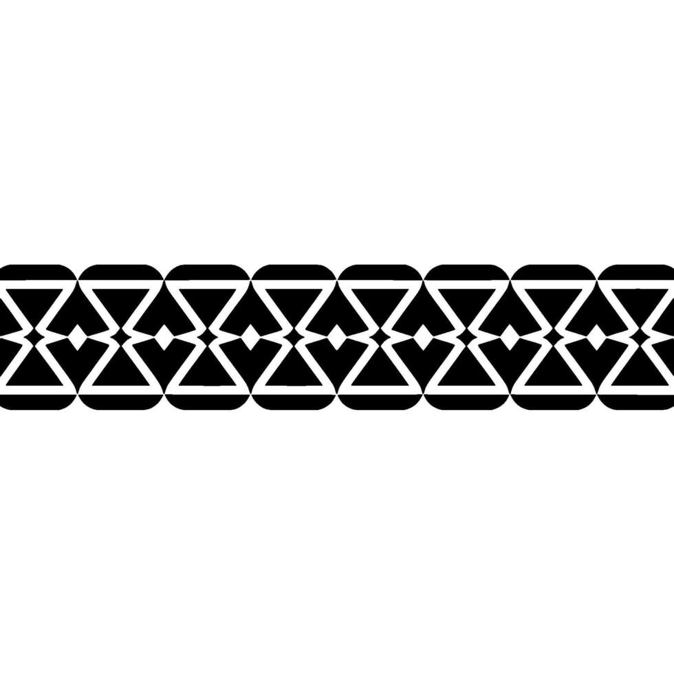 Geometric Border, Minimalist Pattern, Repeating vector