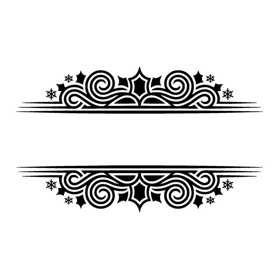 Elegant Decorative Divider, Vintage Style Border, Ornament vector