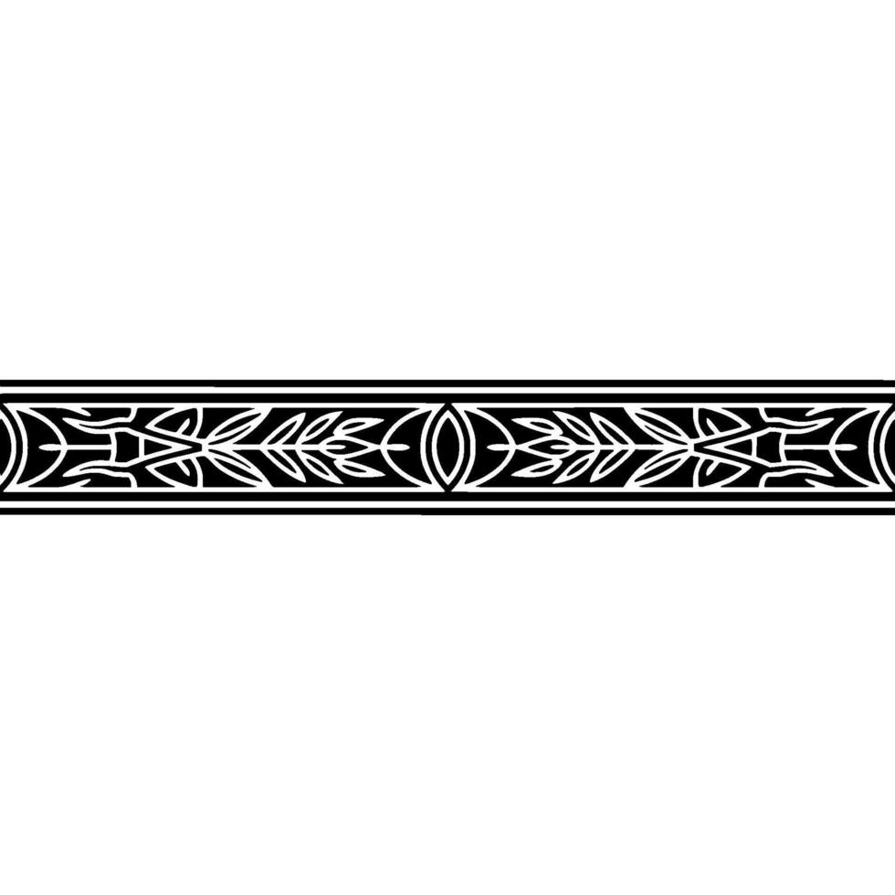 Intricate Celtic Border, Elegant Ornamentation, Vintage, Foliage vector