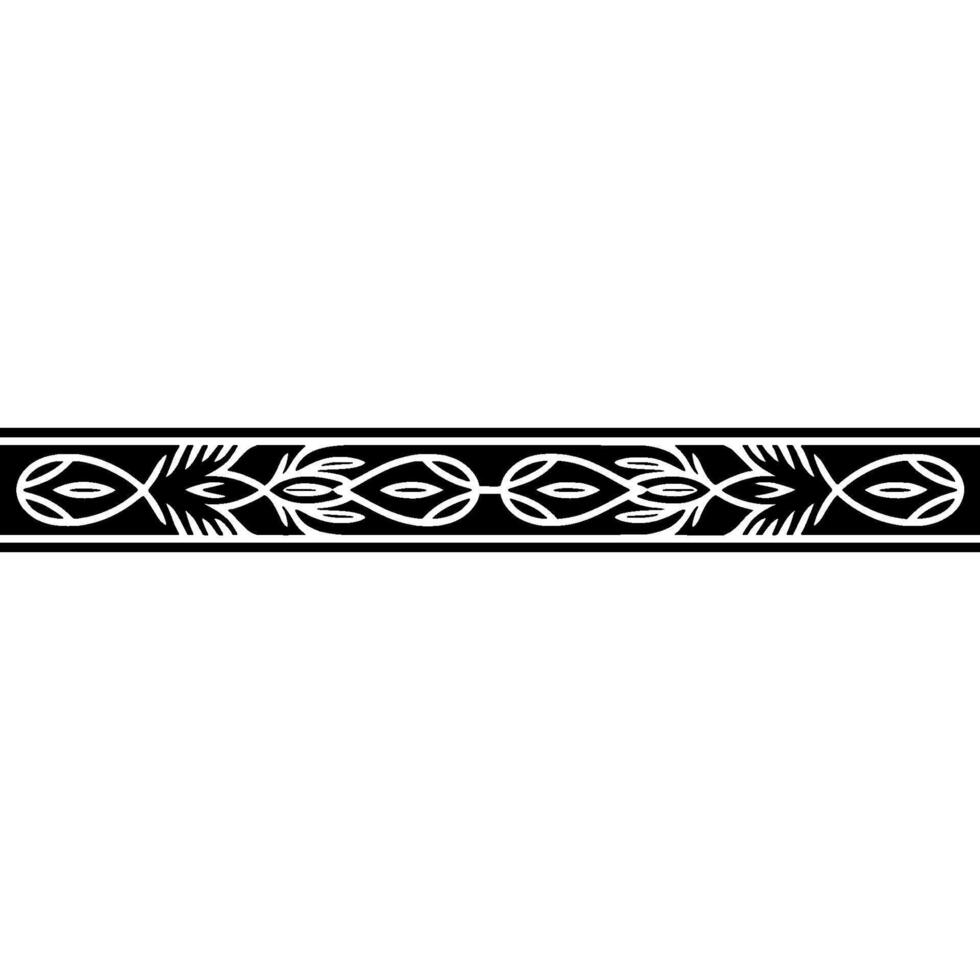 Intricate Celtic Border, Vintage , Black White vector