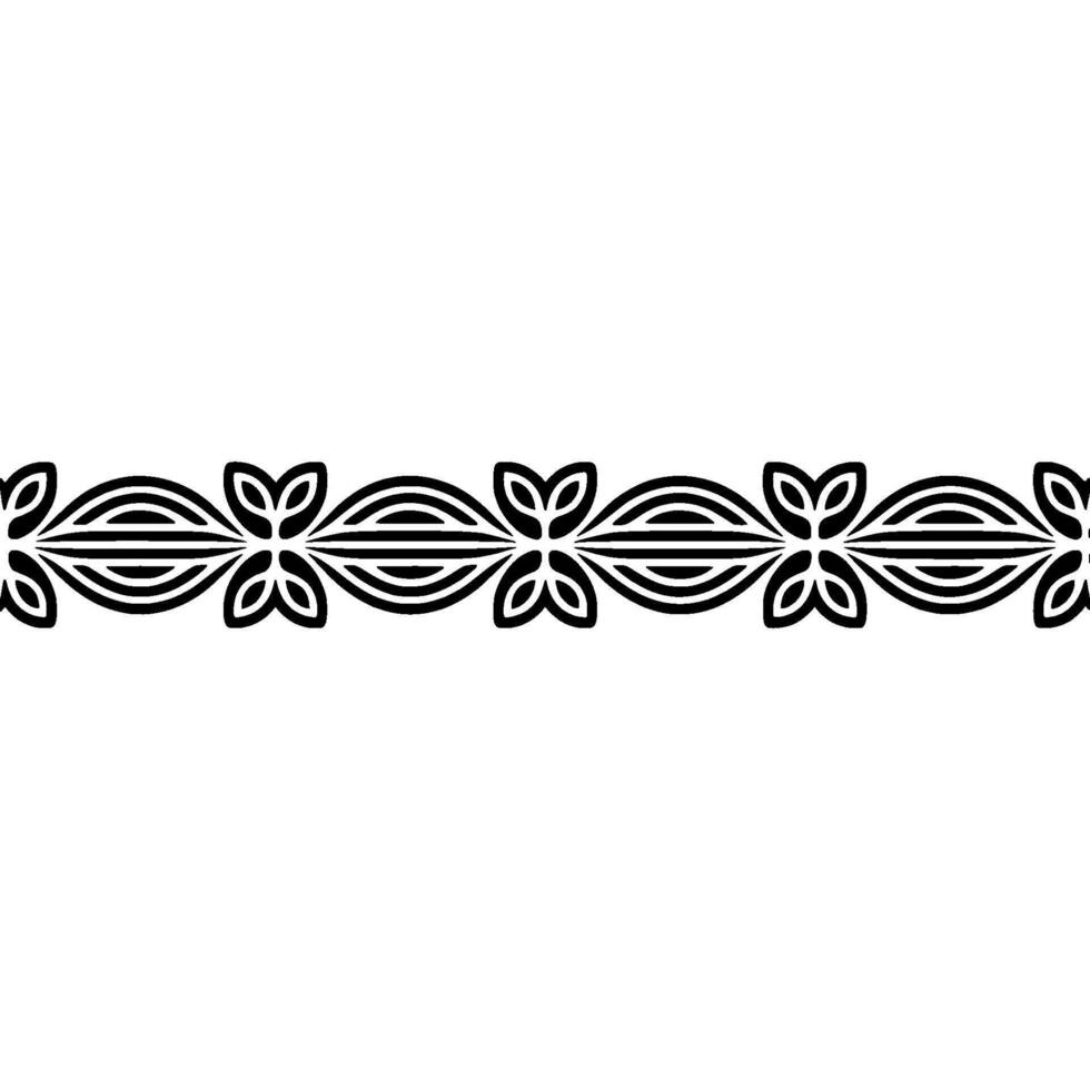 Elegant Linear Celtic Border, Vintage vector