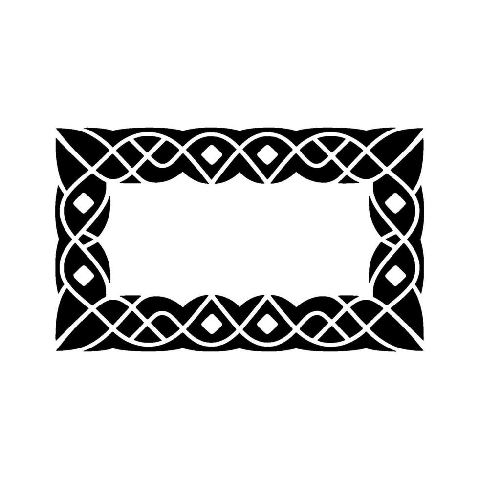 Intricate Celtic Border, Elegant , Minimalist Frame vector