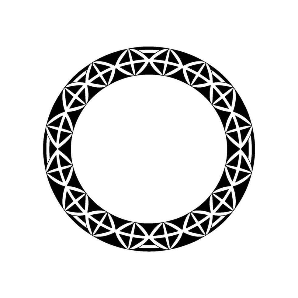 Geometric Celtic Circle, Minimalist , Sacred Symbol vector