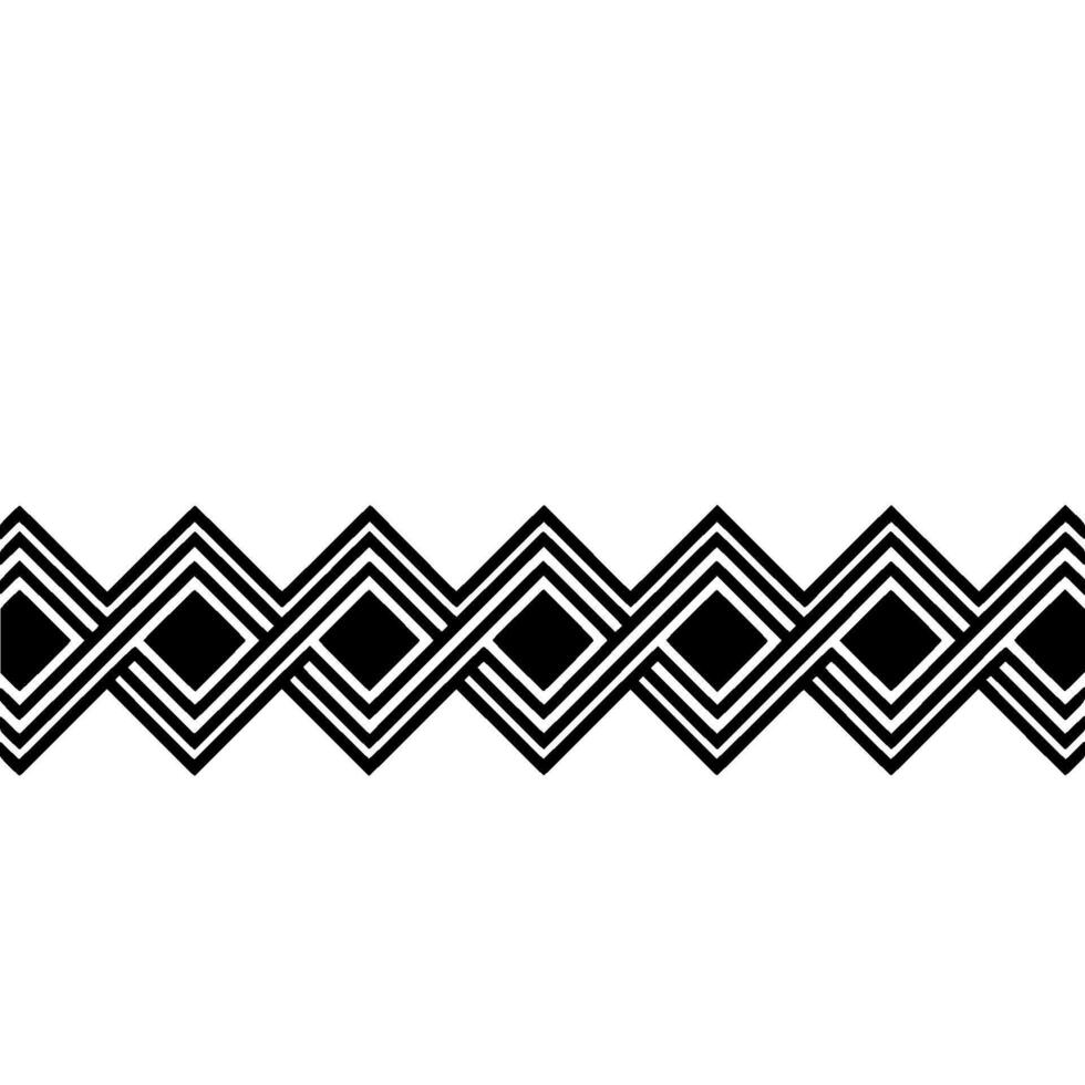 Geometric Border, Art Deco Pattern, Minimalist, Monochrome vector