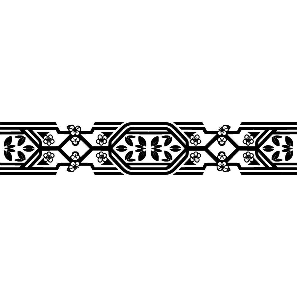 Art Deco Border, Geometric Ornamentation, Vintage - Pattern vector