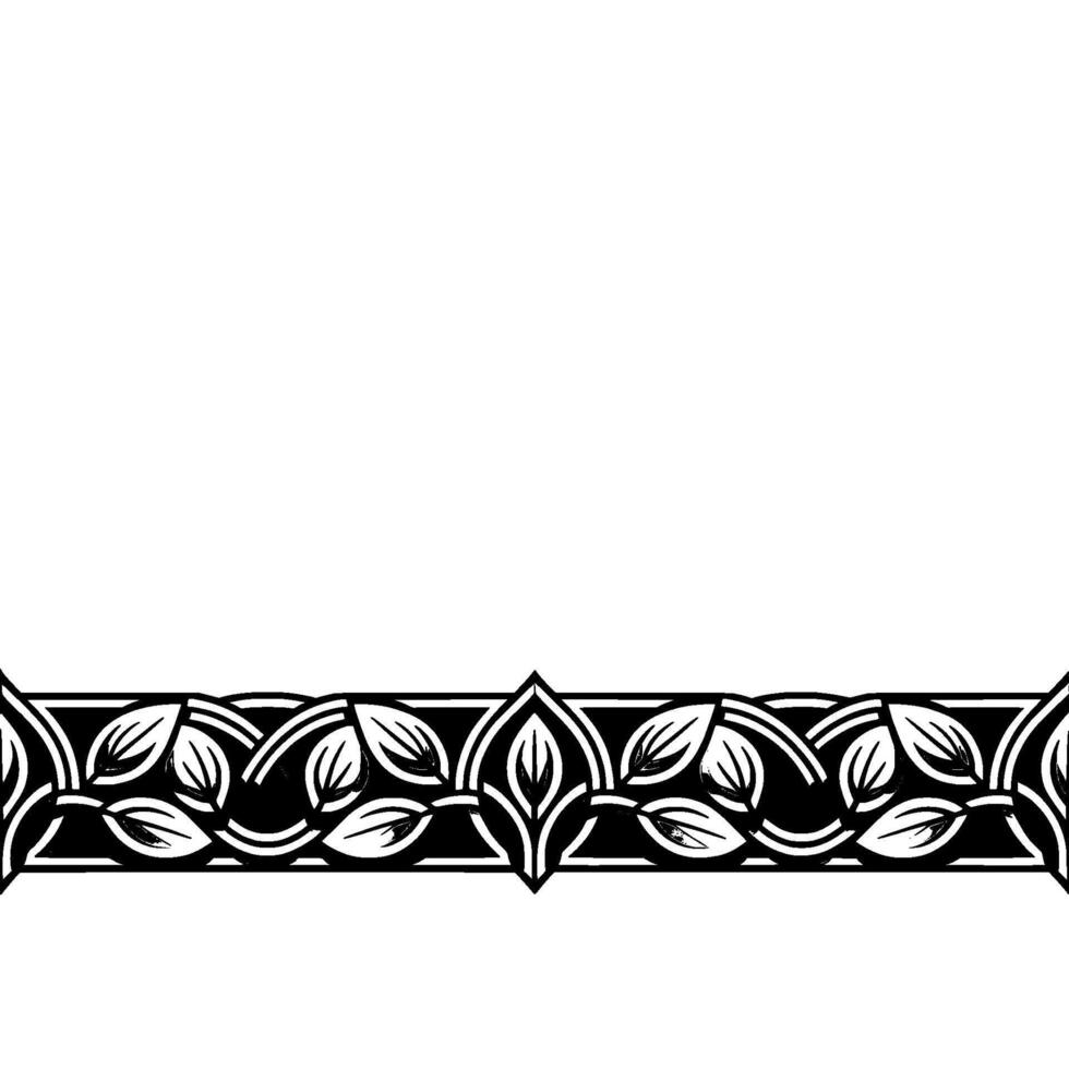 Intricate Celtic Border, Vintage Style, Elegant vector