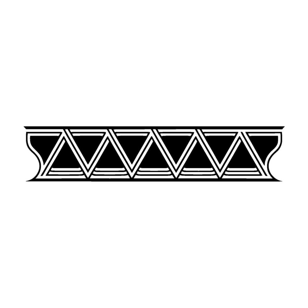 Geometric Deco Border, Streamlined , Minimalist Art, Pattern vector