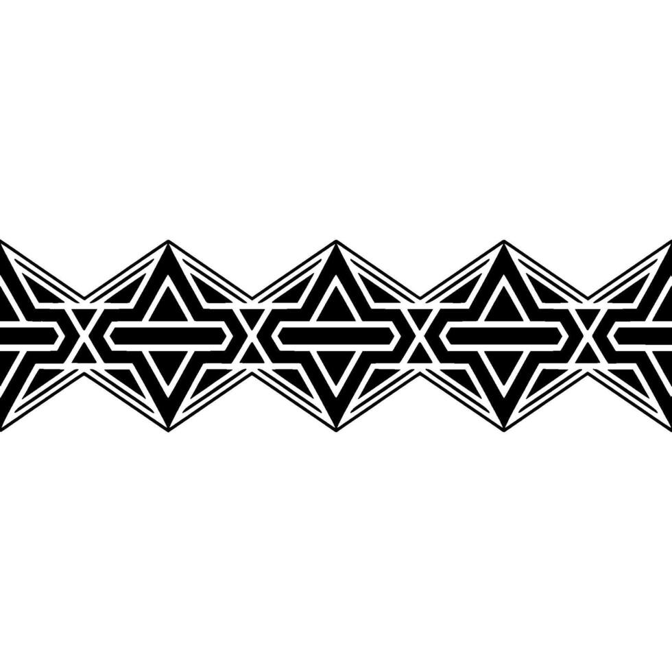 Geometric Border, Art Deco Pattern, Minimalist - Symmetrical vector