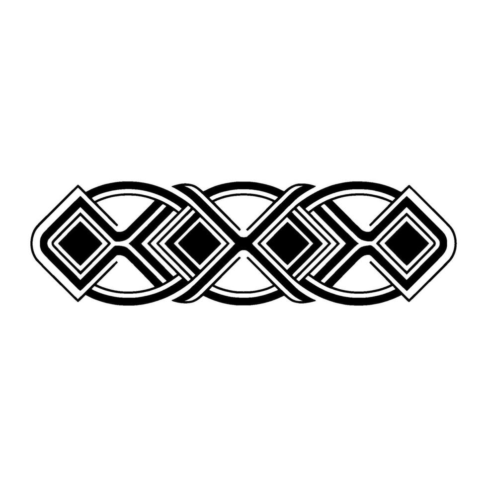 Geometric Celtic Knot, Minimalist , Abstract Pattern vector