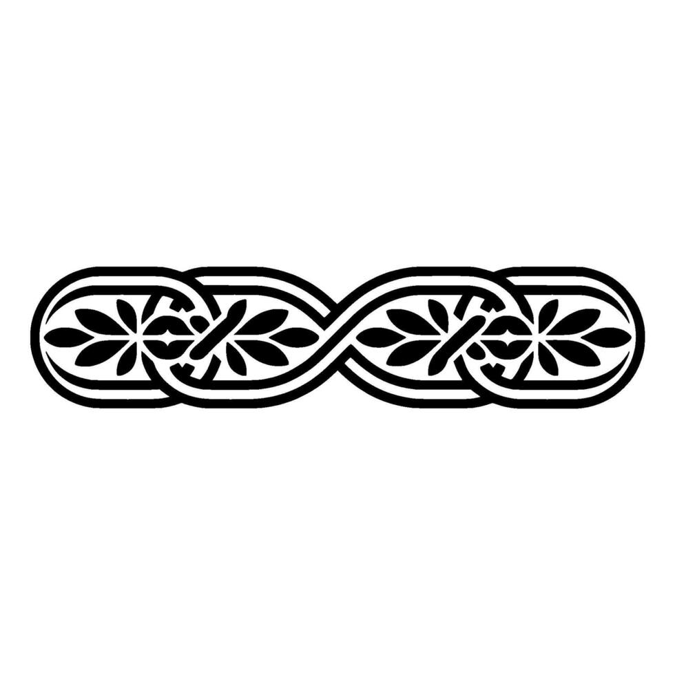 Intricate Celtic Knot Border, Vintage - Ornamental vector