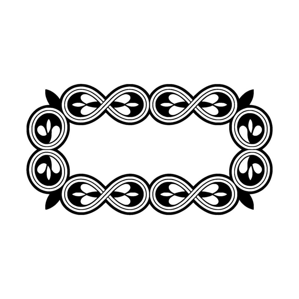 Intricate Celtic Border, Vintage , Elegant Ornamentation, Circular vector