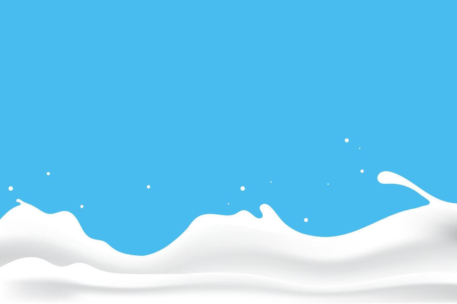pure milk water wave, or yogurt. vector