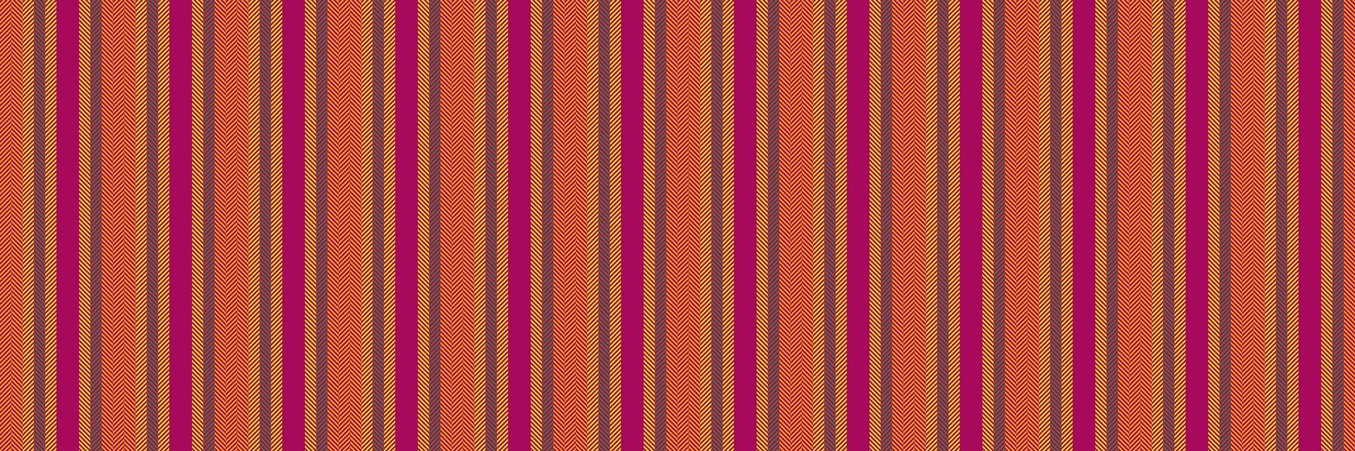 Aesthetic stripe seamless, youth vertical lines pattern. Jostalgic textile texture background fabric in pink and bright colors. vector