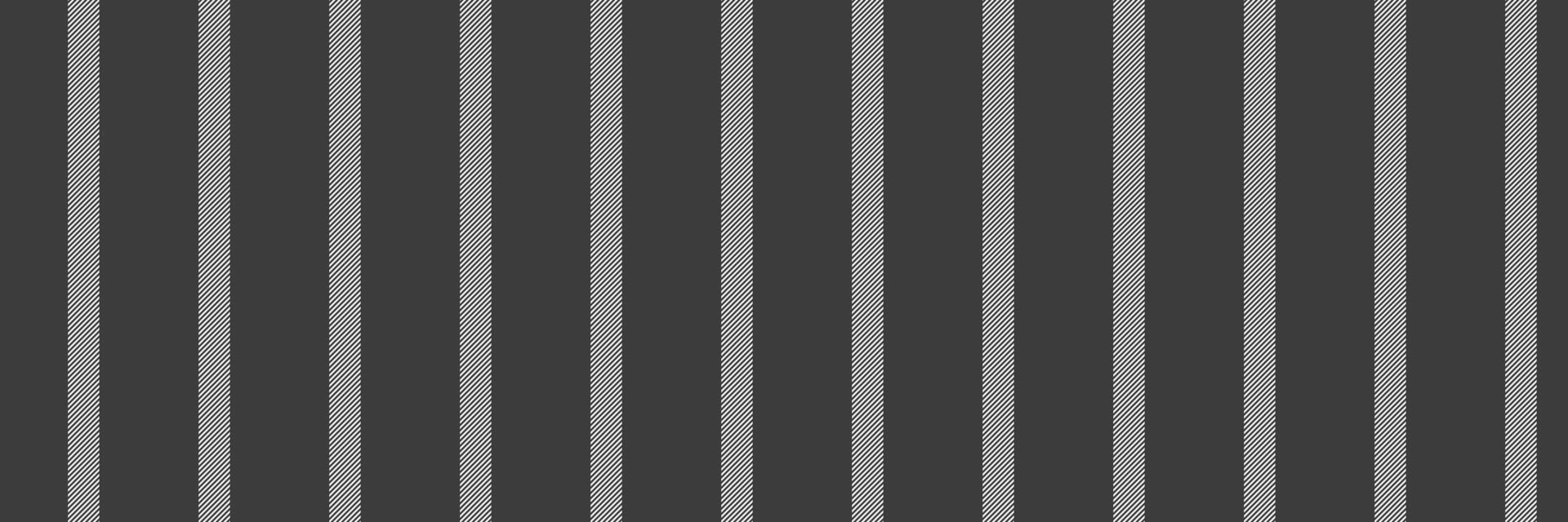 Itage pattern textile texture, free lines stripe. Frack seamless fabric vertical background in grey and white colors. vector