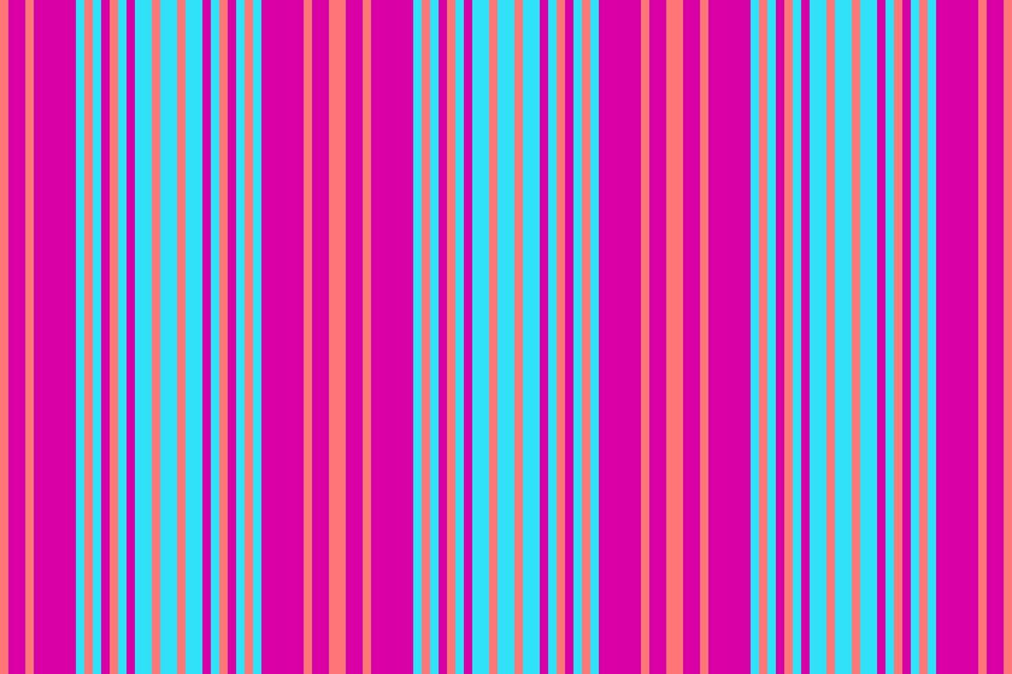 Vancy lines pattern vertical, row textile stripe texture. Fice fabric seamless background in red and cyan colors. vector