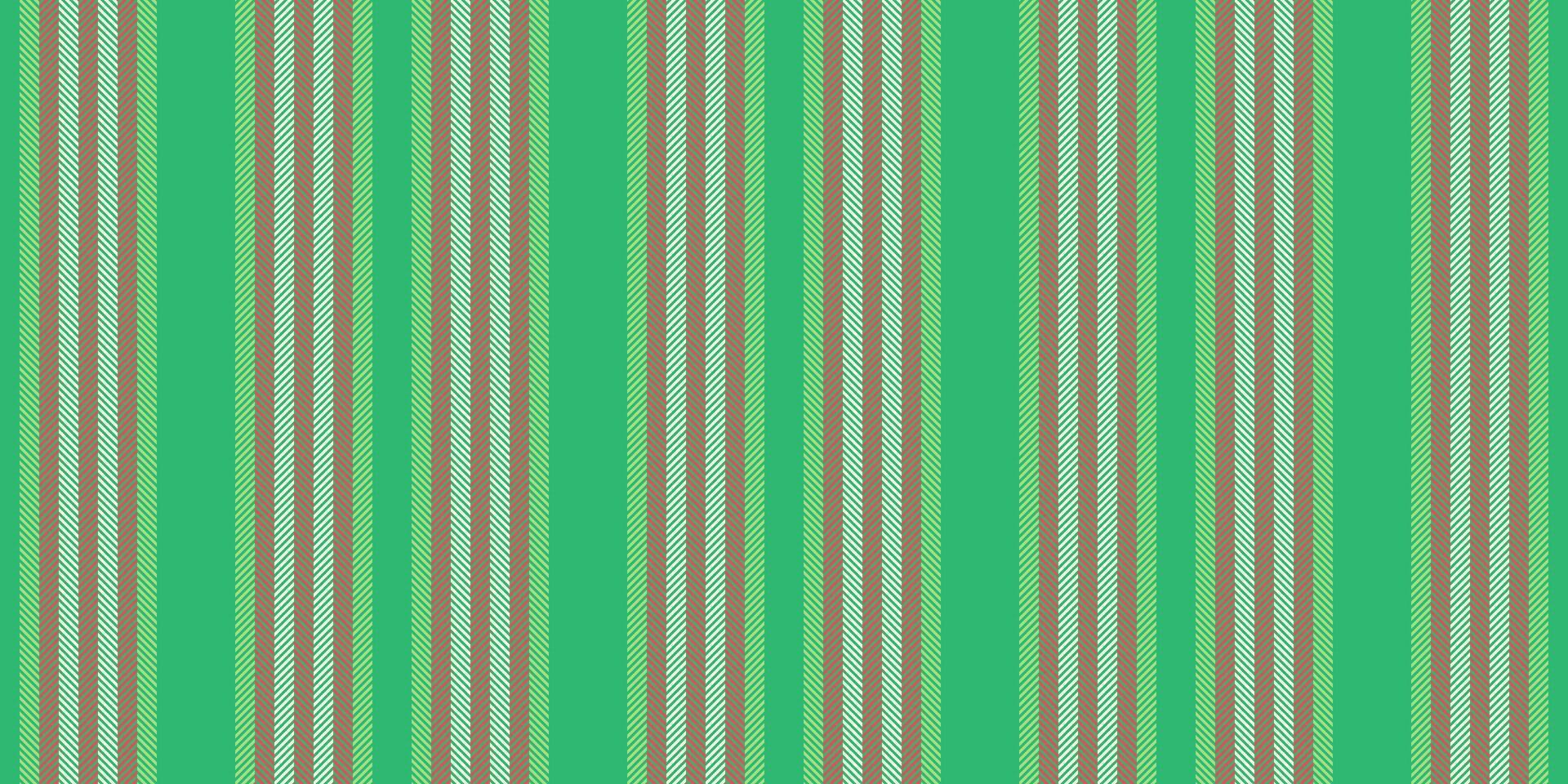 Installing vertical pattern stripe, uniform fabric textile. Store seamless lines background texture in green and red colors. vector