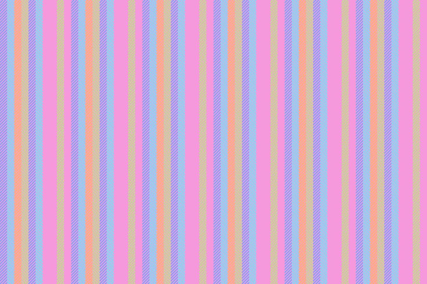 Serene seamless pattern fabric, grungy vertical stripe . Iiving room texture textile background lines in pink and cyan colors. vector