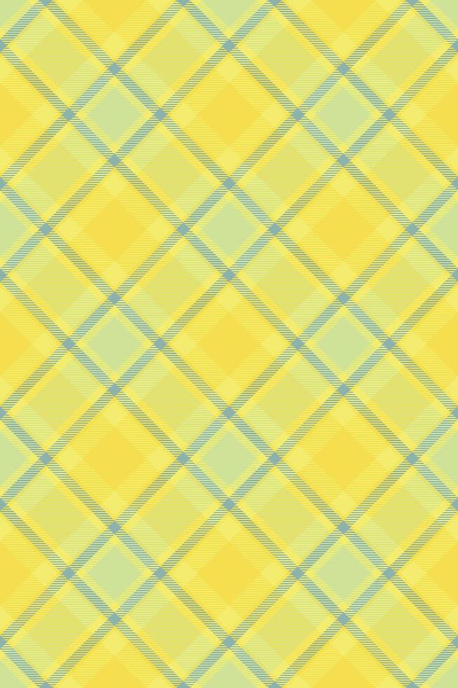 Vibrant yellow and pastel green plaid pattern. Perfect for cheerful backgrounds, textile designs, or springthemed projects. vector