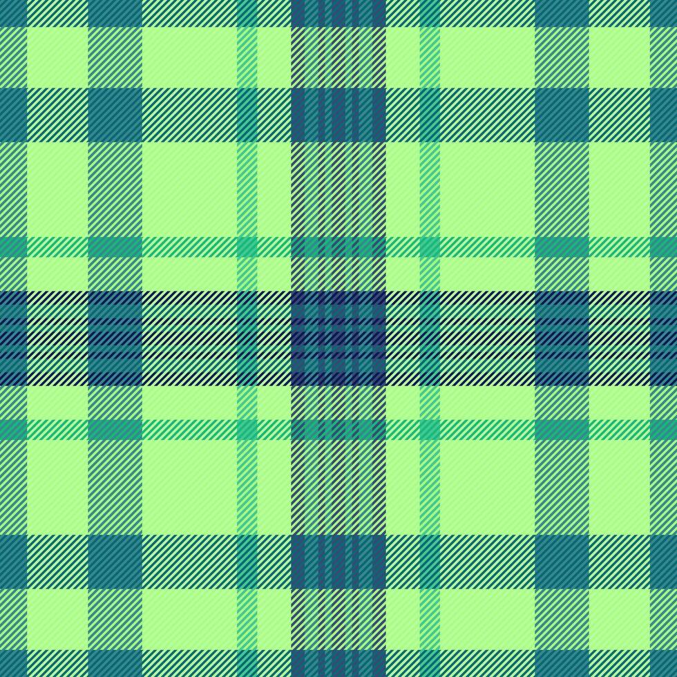 Vibrant lime green and teal plaid pattern. Perfect for textile design, fashion, website backgrounds, or any project needing a fresh, modern, and stylish texture. vector
