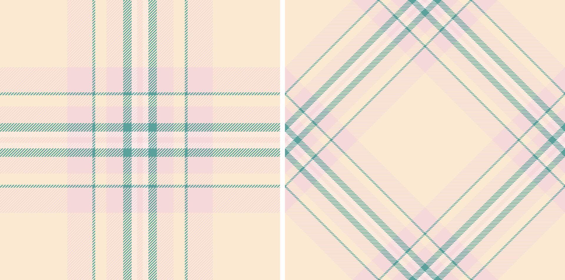 Soft pastel plaid patterns. Use for backgrounds, textiles, or designs needing a gentle, classic touch. Versatile for branding, web, and print projects. vector