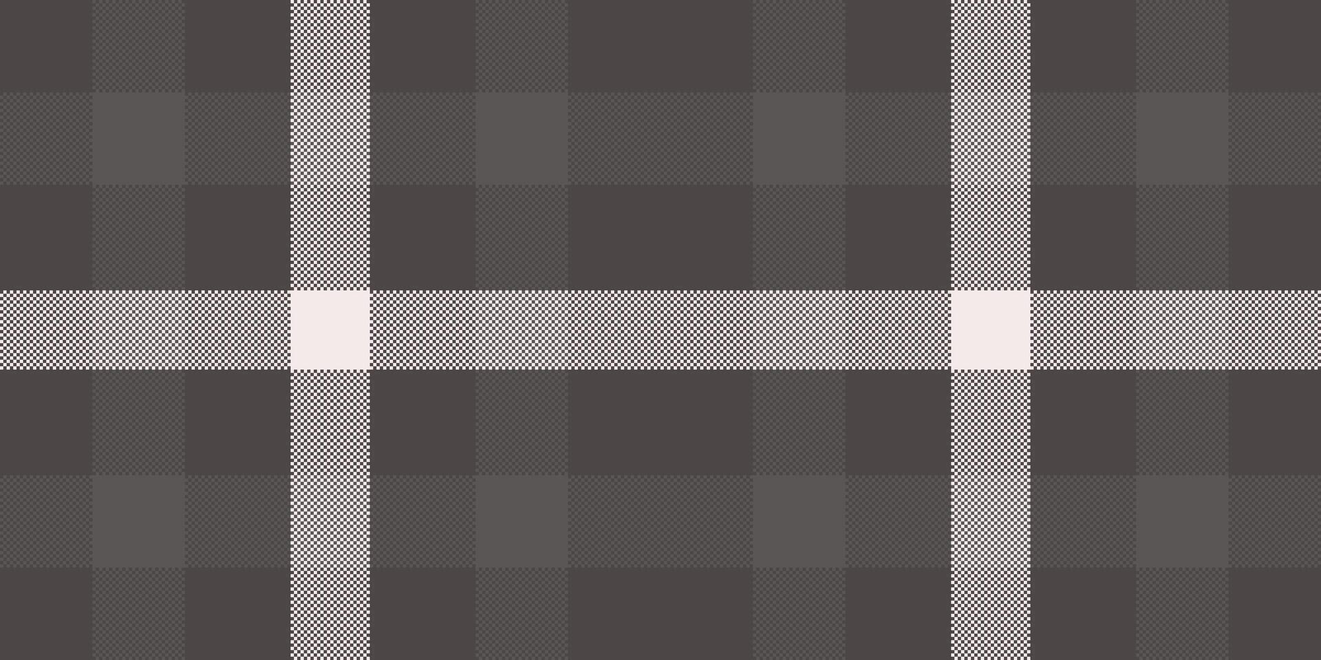 Sophisticated grey and white plaid pattern. Perfect for textile design, website backgrounds, or stylish branding projects. Neutral tones create a versatile and elegant aesthetic. vector