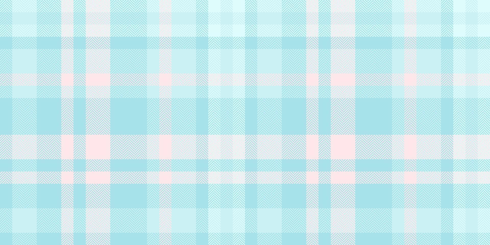 Pastel pink and aqua plaid pattern. Perfect for textile design, backgrounds, website banners, or scrapbooking. Subtle and calming, this seamless texture evokes feelings of serenity and gentleness. vector