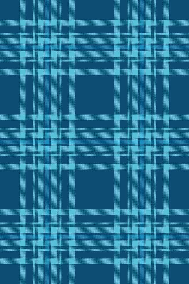 Seamless teal and navy blue plaid pattern. Perfect for textile design, website backgrounds, or wrapping paper. Clean lines and a classic design create a sophisticated yet versatile image. vector